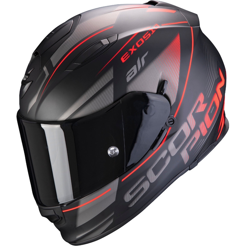 Cască integrală Scorpion EXO-510 Air Ferrum negru-argintiu-roșu