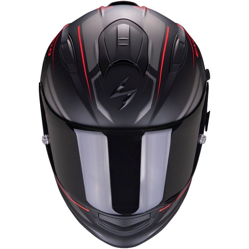 Cască integrală Scorpion EXO-510 Air Ferrum negru-argintiu-roșu