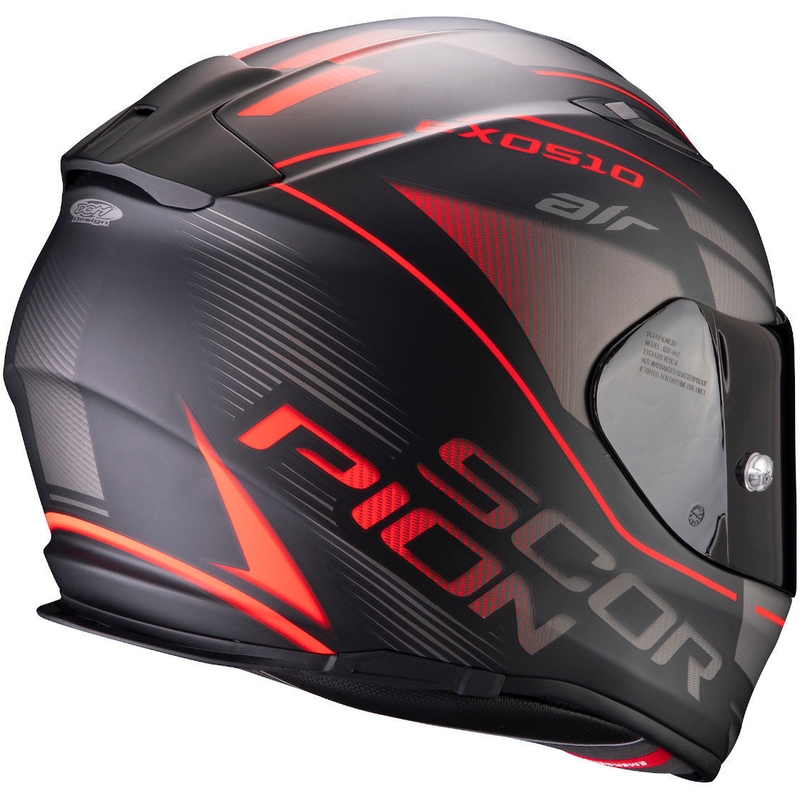 Cască integrală Scorpion EXO-510 Air Ferrum negru-argintiu-roșu