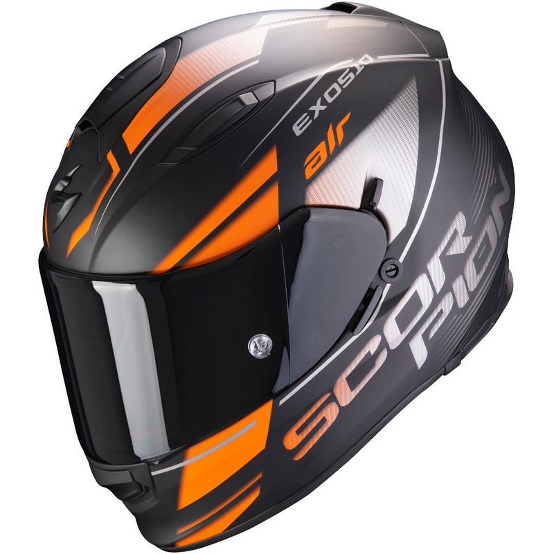 Cască integrală Scorpion EXO-510 Air Ferrum negru-argintiu-portocaliu
