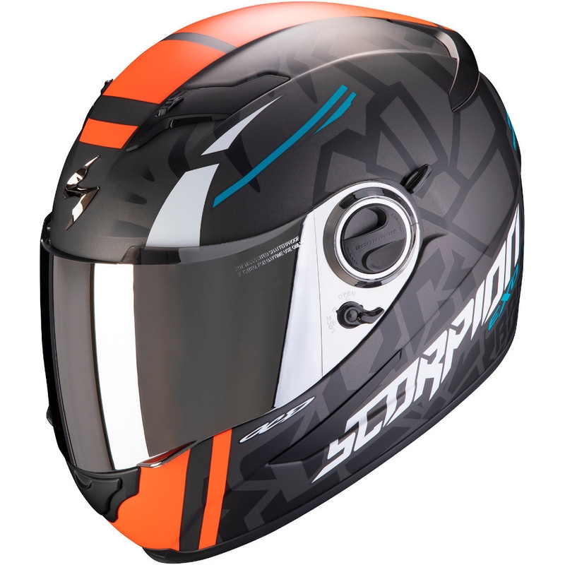 Cască integrală Scorpion EXO-490 Rok Replica II Bagoros negru-portocaliu lichidare
