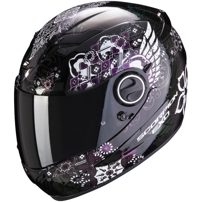 Cască integrală Scorpion EXO-490 Divina negru-violet lichidare