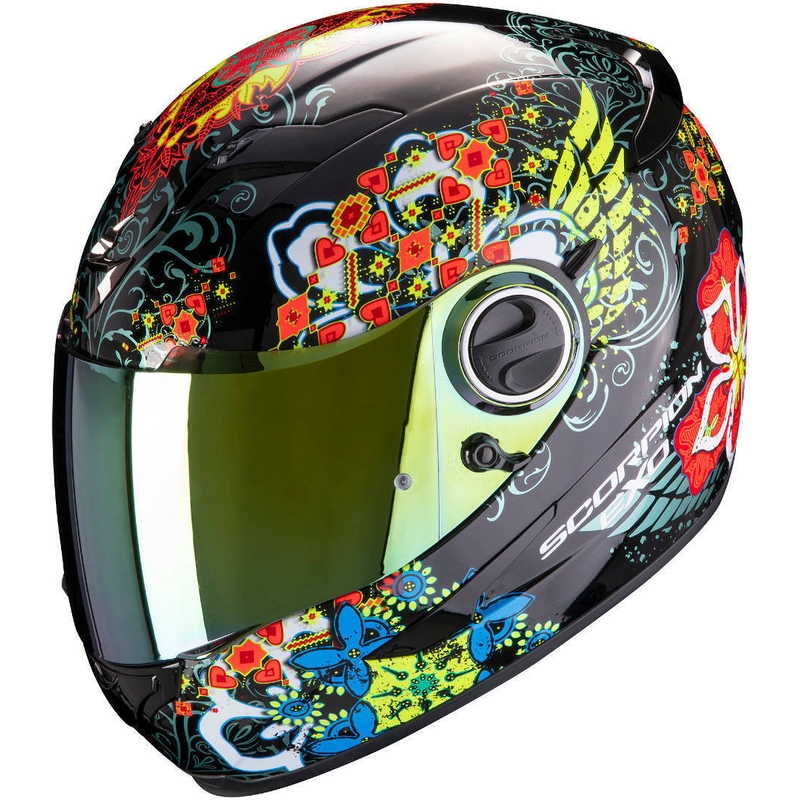 Cască integrală Scorpion EXO-490 Divina negru-roșu-albastru lichidare