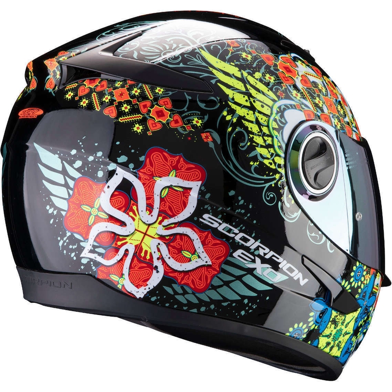 Cască integrală Scorpion EXO-490 Divina negru-roșu-albastru lichidare