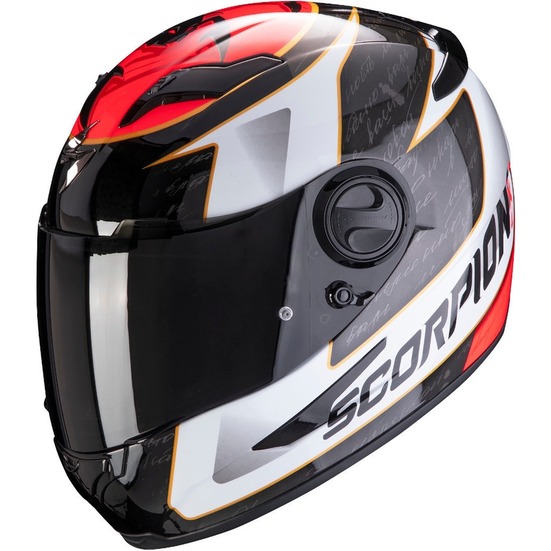 Cască integrală Scorpion EXO-490 Tour negru-alb-roșu lichidare