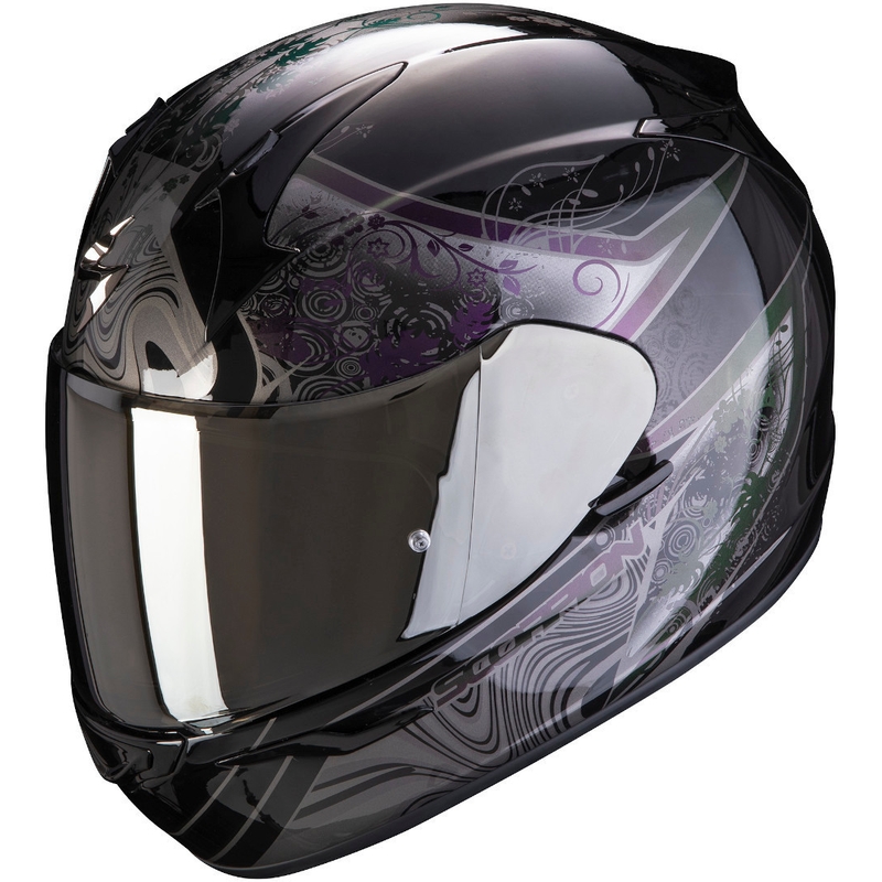 Cască integrală Scorpion EXO-390 Clara negru-argintiu lichidare
