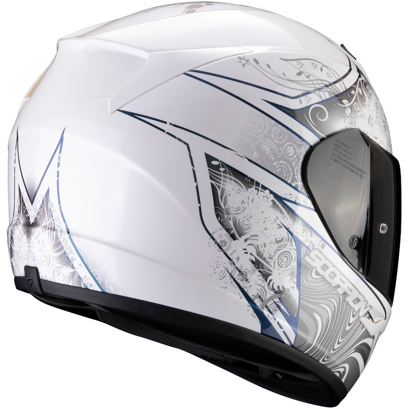 Cască integrală Scorpion EXO-390 Clara alb-argintiu
