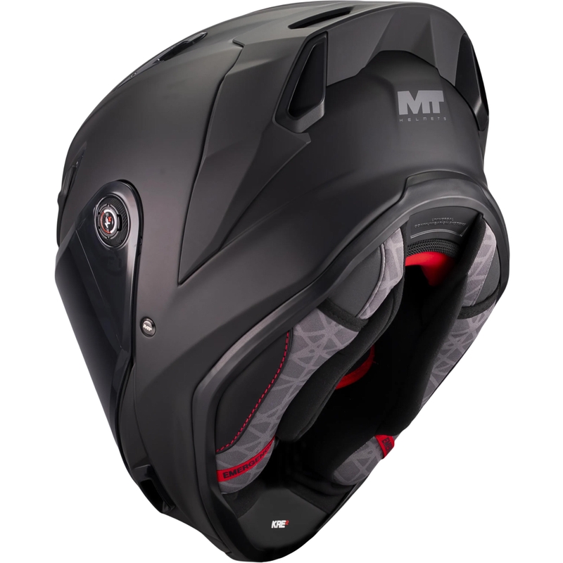 Cască integrală pentru motocicletă MT KRE 2 Pure A1 negru mat