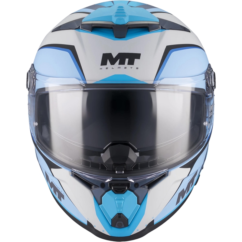 Cască integrală pentru motocicletă MT Thunder 4 R SV Wind Tunnel C7 albastru-gri mat