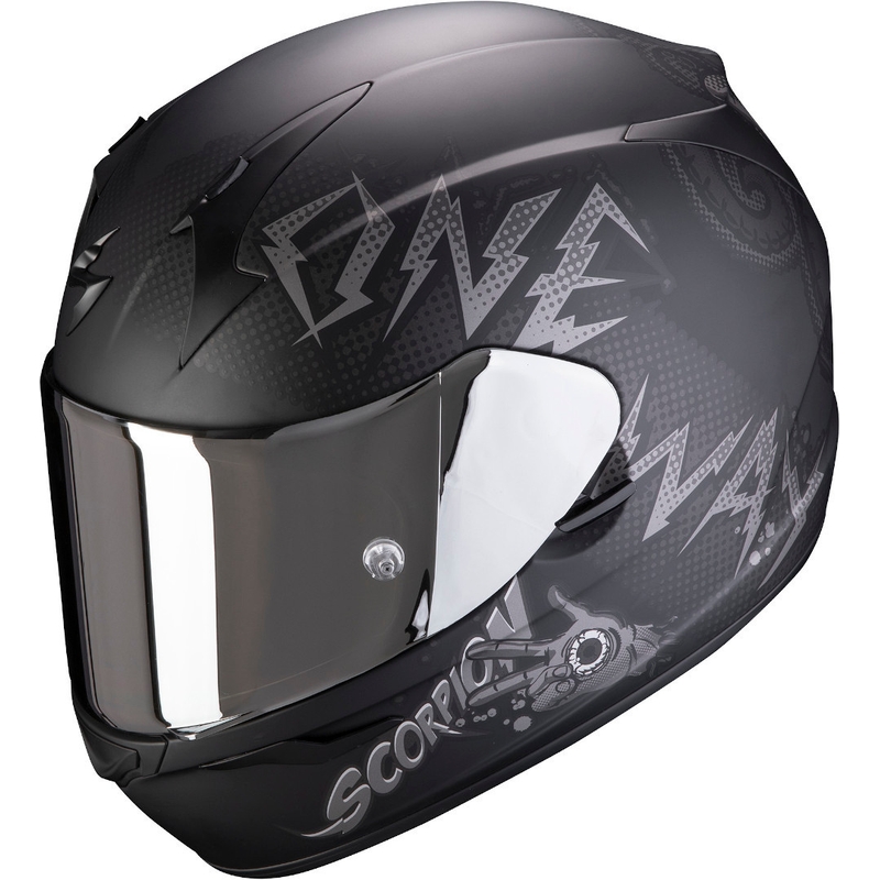 Cască integrală Scorpion EXO-390 Oneway negru-argintiu