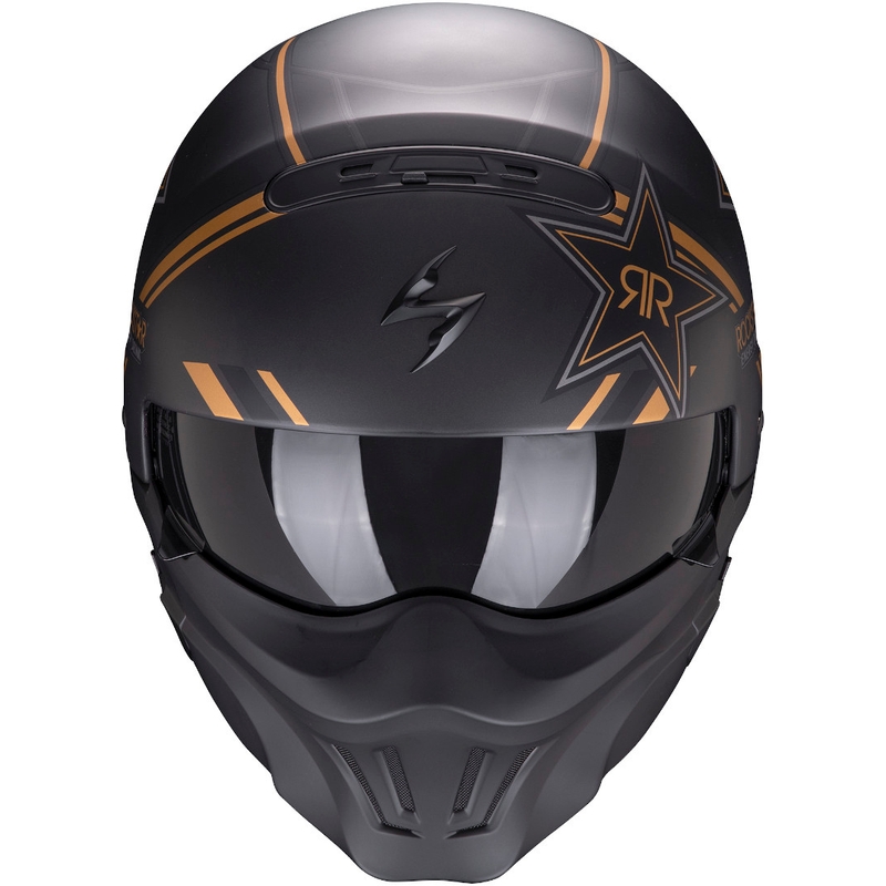Cască Scorpion EXO-COMBAT EVO Rockstar negru-auriu
