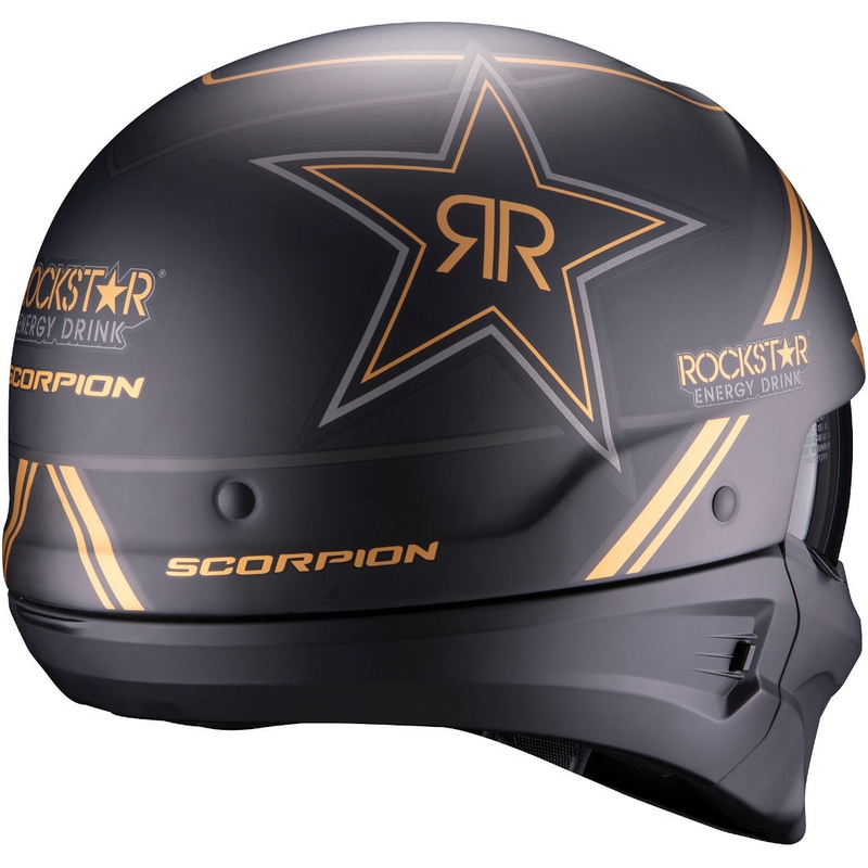 Cască Scorpion EXO-COMBAT EVO Rockstar negru-auriu