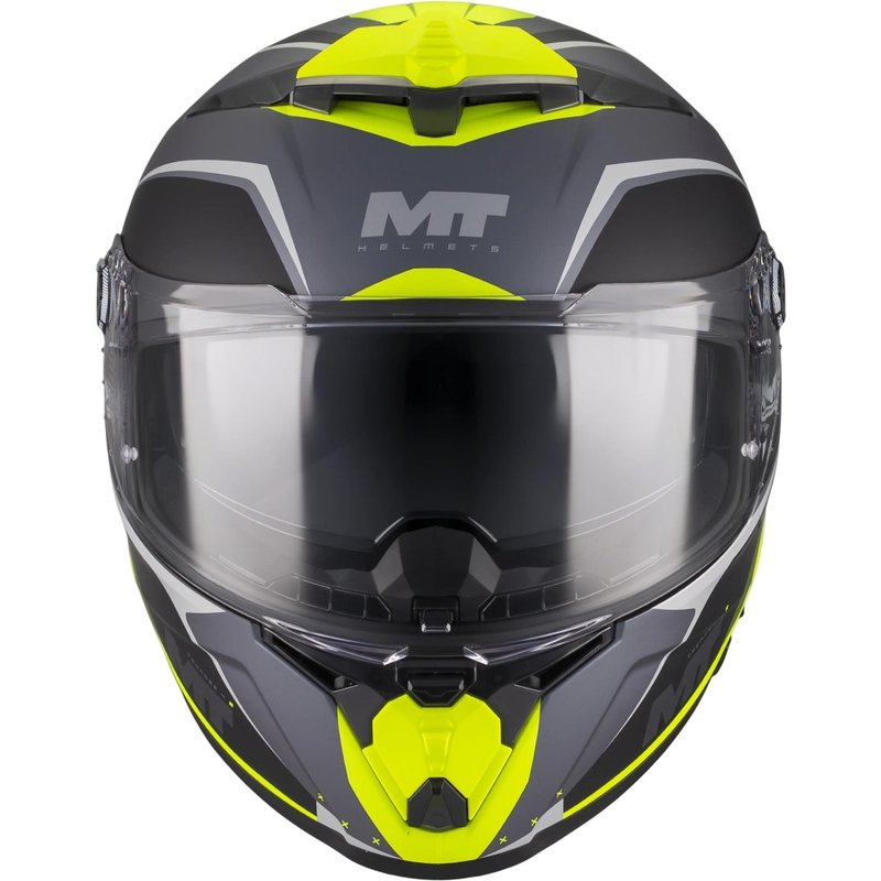 Cască integrală pentru motocicletă MT Thunder 4 R SV Wind Tunnel B3 negru-gri-galben fluo