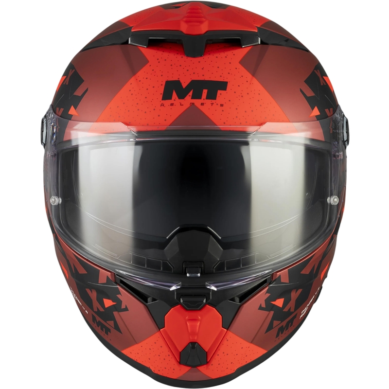 Cască integrală pentru motocicletă MT Thunder 4 R SV Fast C5 negru mat-gri-roșu