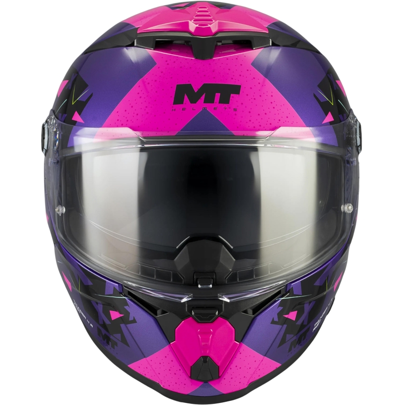 Cască integrală pentru motocicletă MT Thunder 4 R SV Fast C8 violet-roz-negru