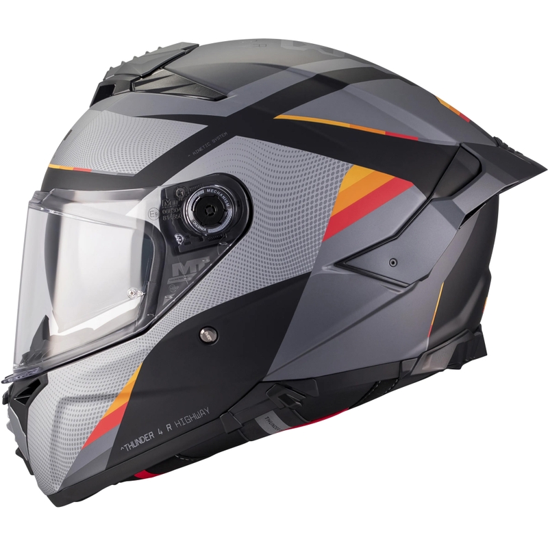 Cască integrală pentru motocicletă MT Thunder 4 R SV Highway B5 gri mat-negru
