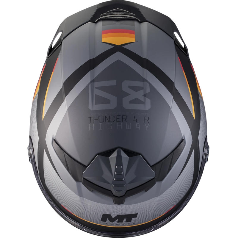 Cască integrală pentru motocicletă MT Thunder 4 R SV Highway B5 gri mat-negru