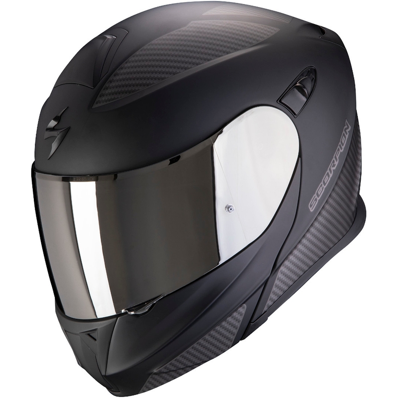 Cască de motocicletă Scorpion EXO-920 Flux negru-argintiu