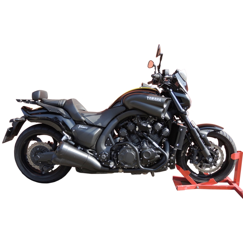 Engine guards RDMOTO matt black upper + lower pentru YAMAHA V-Max 1700 2009-2014