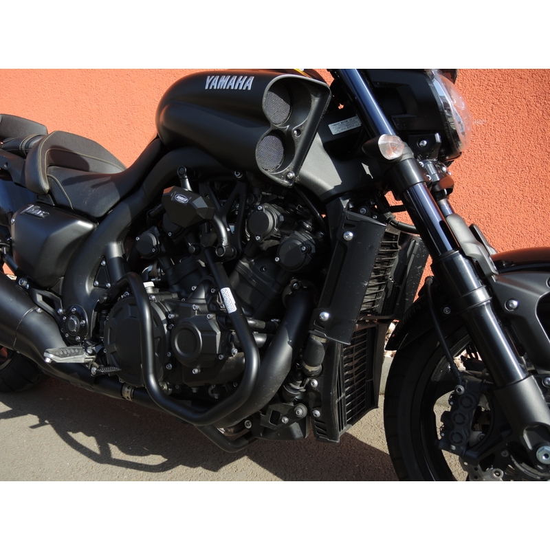 Engine guards RDMOTO matt black upper + lower pentru YAMAHA V-Max 1700 2009-2014