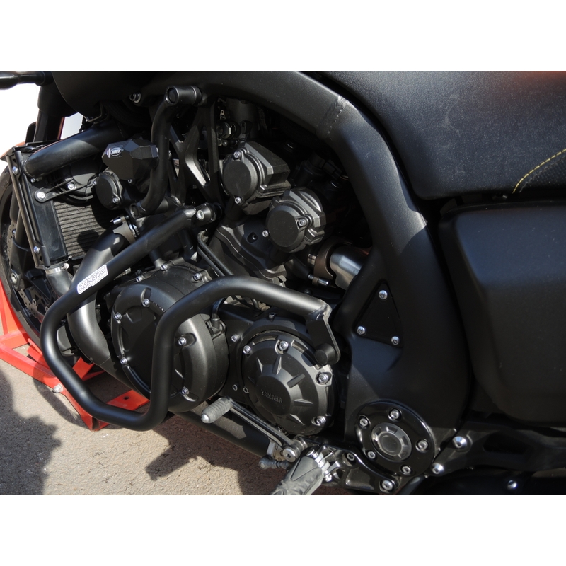 Engine guards RDMOTO matt black upper + lower pentru YAMAHA V-Max 1700 2009-2014