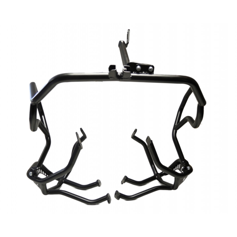 Engine guards RDMOTO matt black upper + lower pentru BMW R 1200 GS 2013-2019