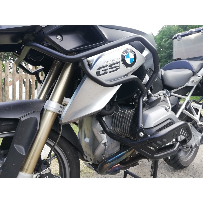 Engine guards RDMOTO matt black upper + lower pentru BMW R 1200 GS 2013-2019