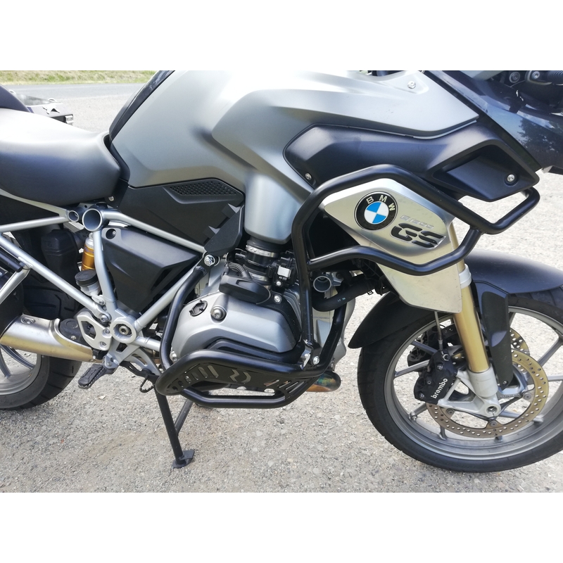 Engine guards RDMOTO matt black upper + lower pentru BMW R 1200 GS 2013-2019