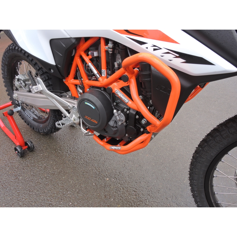 Engine guards RDMOTO portocaliu upper + lower