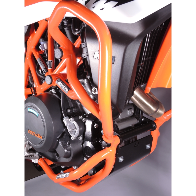 Engine guards RDMOTO portocaliu upper + lower