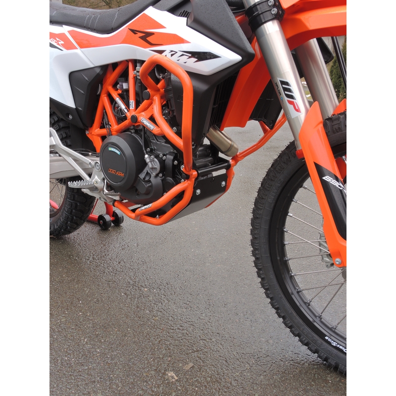 Engine guards RDMOTO portocaliu upper + lower