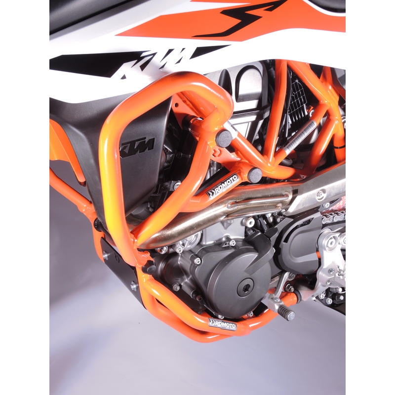 Engine guards RDMOTO portocaliu upper + lower
