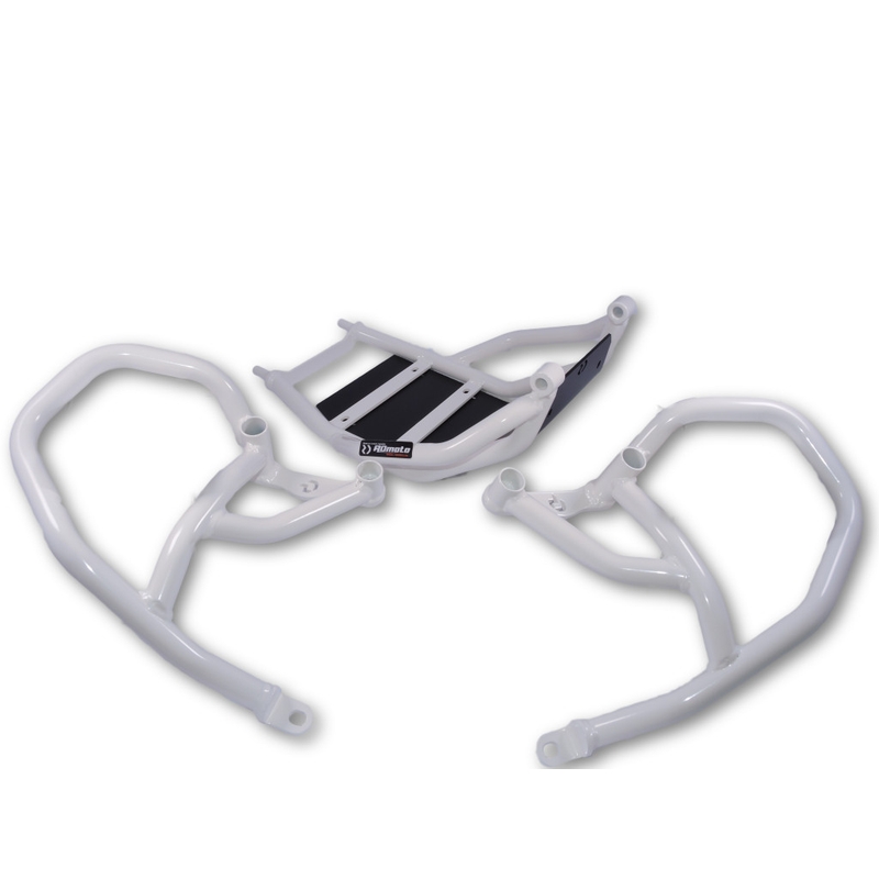Engine guards RDMOTO Alb upper + lower
