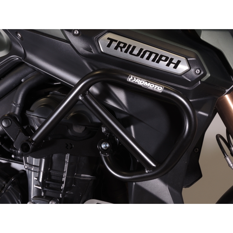 Engine guards RDMOTO matt black pentru TRIUMPH Tiger 1200 Explorer / GT Explorer 2011-2015