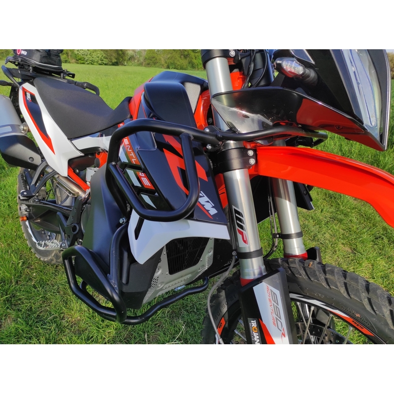 Engine guards RDMOTO matt black upper + lower pentru KTM Adventure 790 / R 2019-2020, KTM Adventure 890 /R/L 2021-2022
