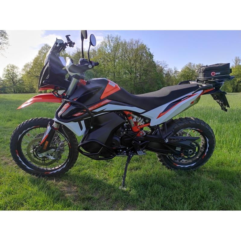 Engine guards RDMOTO matt black upper + lower pentru KTM Adventure 790 / R 2019-2020, KTM Adventure 890 /R/L 2021-2022