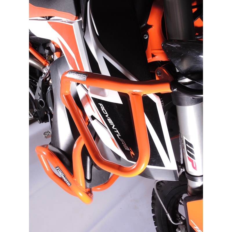 Engine guards RDMOTO portocaliu upper + lower