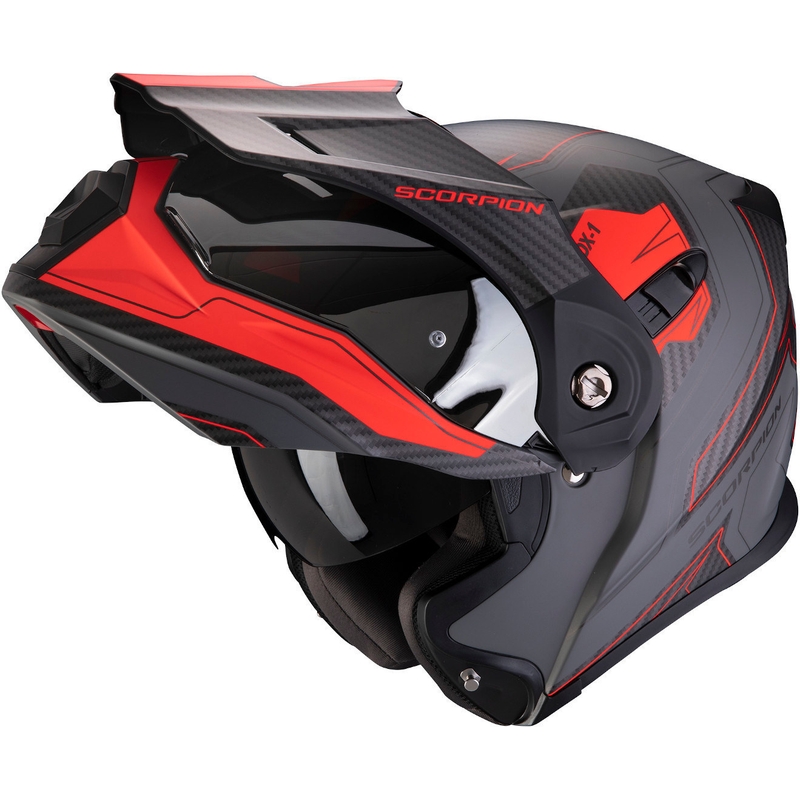 Cască de enduro Scorpion ADX-1 Tucson gri-roșu lichidare
