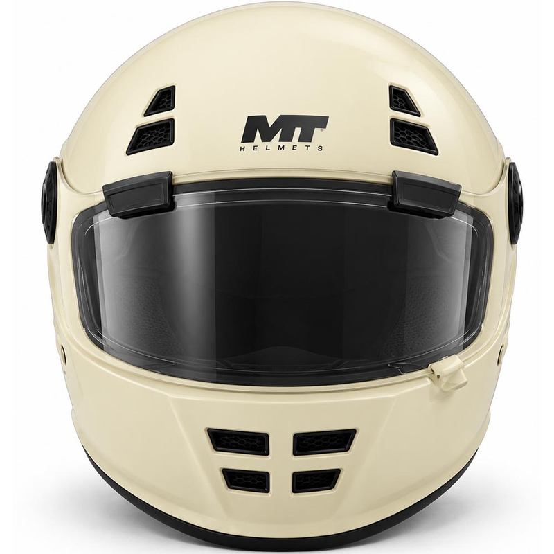 Cască integrală pentru motocicletă MT Jarama SV Pure A3 crem