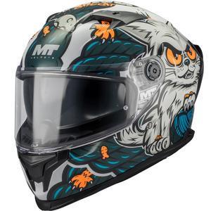 Cască integrală pentru motocicletă MT Braker SV King A7 gri-albastru