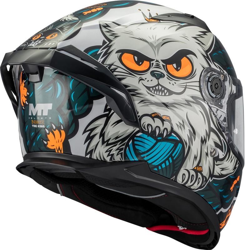 Cască integrală pentru motocicletă MT Braker SV King A7 gri-albastru