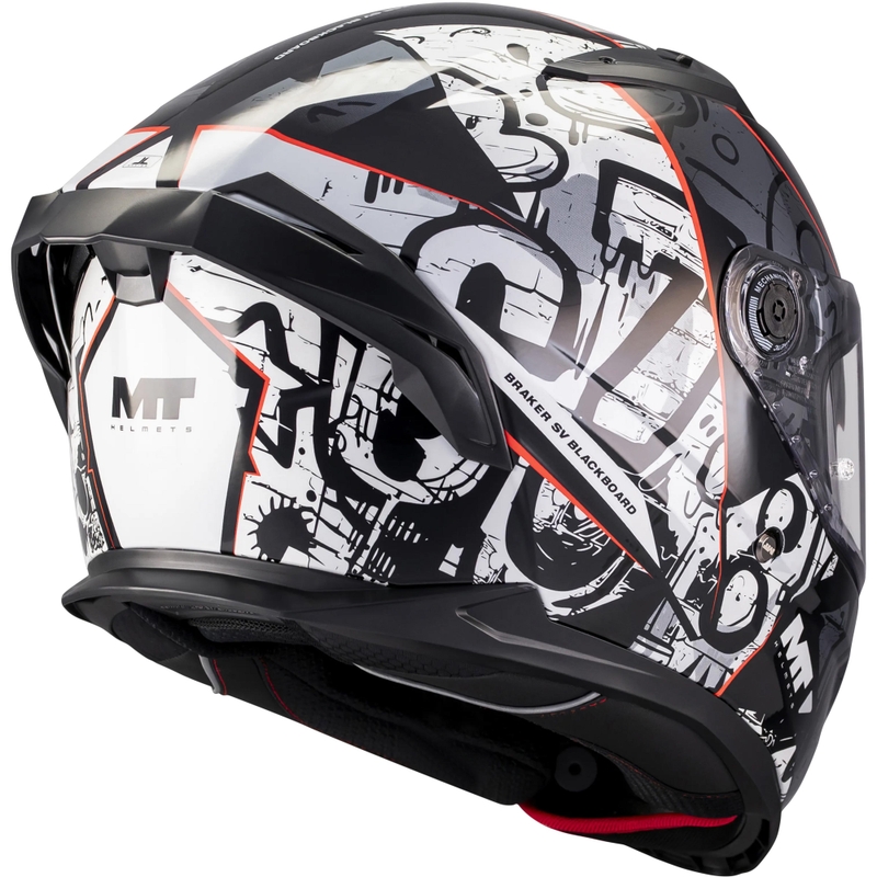 Cască integrală pentru motocicletă MT Braker SV Blackboard B0 negru-gri