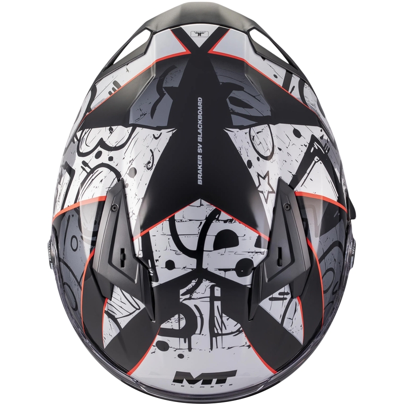 Cască integrală pentru motocicletă MT Braker SV Blackboard B0 negru-gri