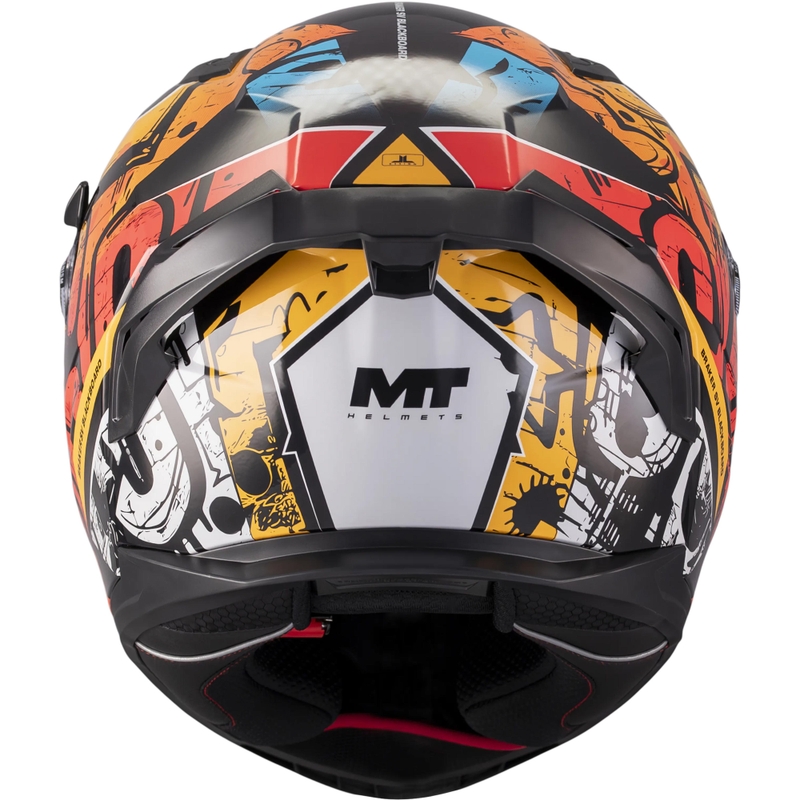 Cască integrală pentru motocicletă MT Braker SV Blackboard B5 negru-albastru-roșu