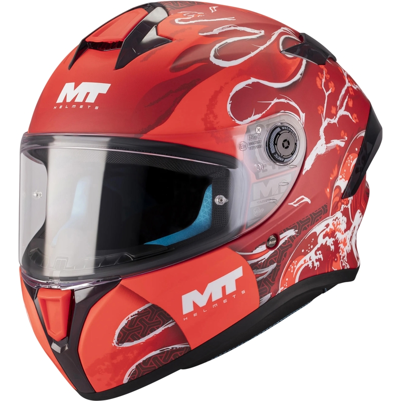 Cască integrală pentru motocicletă MT Targo S Yamanaka_Sezonul 26 C5 roșu mat