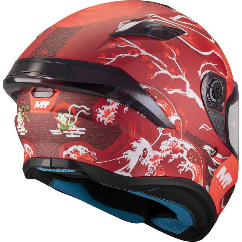 Cască integrală pentru motocicletă MT Targo S Yamanaka_Sezonul 26 C5 roșu mat