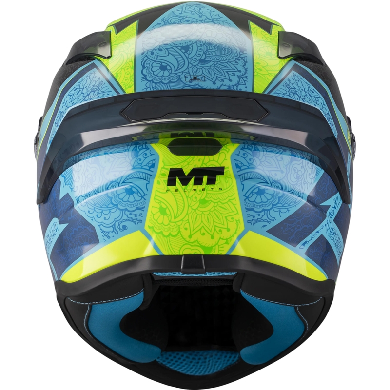 Cască integrală pentru motocicletă MT Targo S Danish_26_Brasil C3 albastru-fluo galben-roșu