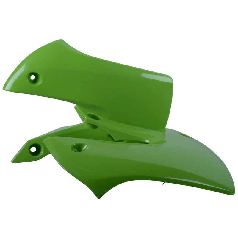 Radiator scoops POLISPORT (pereche) green 05 pentru KAWASAKI KX 65 2000-2026, KAWASAKI KLX 110 (R) 2002-2009