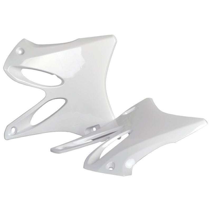 Radiator scoops POLISPORT (pereche) Alb pentru YAMAHA YZ 125 2002-2014, YAMAHA YZ 250 2002-2014