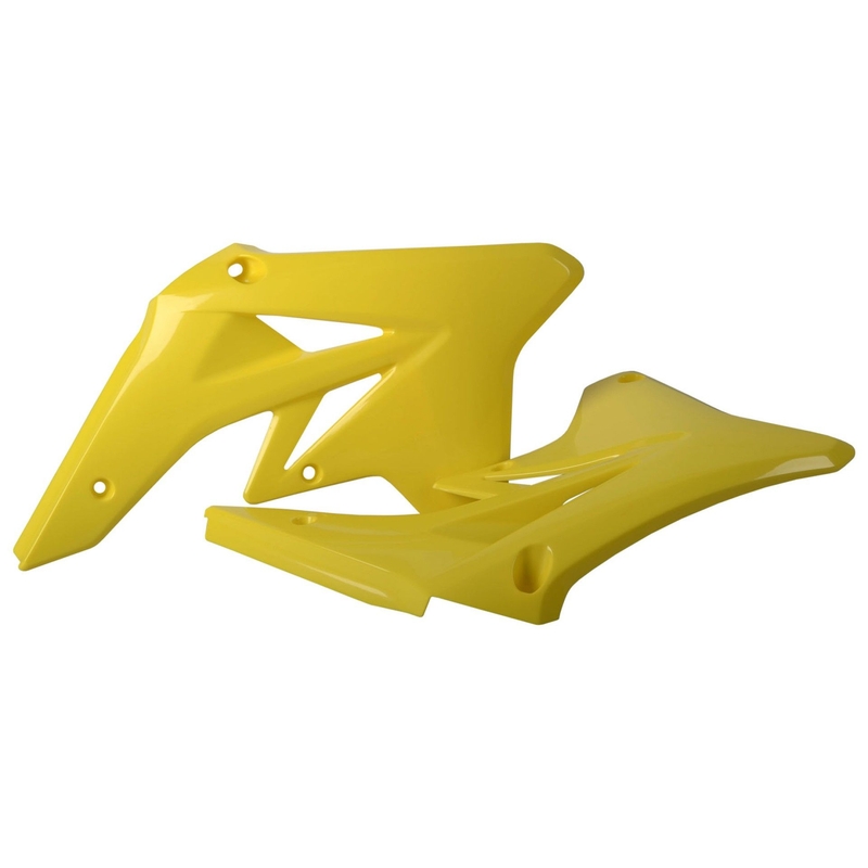 Radiator scoops POLISPORT (pereche) yellow RM 01 pentru SUZUKI RM-Z 250 2007-2009
